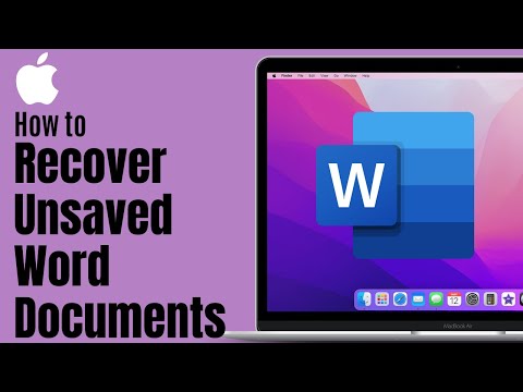How to Recover Unsaved Word Documents on Mac with AutoRecovery