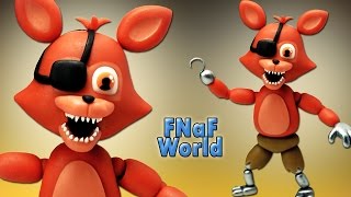 FNaF World ★ Adventure Foxy Tutorial - Porcelana fria ★ Polymer clay ★ Plastilina (REUPLOAD)