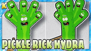How To Get “PICKLER RICK HYDRA” BADGE + PICKLE RICK HYDRA SKIN in PIGGY FIND BADGE GAMES | Roblox