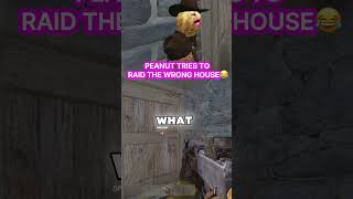 Peanut Tries To Raid The Wrong House 😂 #theburntpeanut #gaming #funny #streamermoments #rust