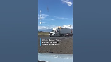 Watch officer purposely crash into wrong-way driver #Shorts