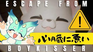 【心臓に悪い】元ネタ猫ミームのケモノに追われるゲーム【 #ESCAPEFROMBOYKISSER  】#新人vtuber　#ケモV　#ホラゲー配信