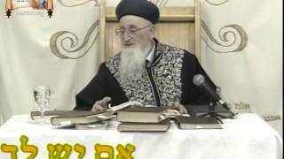 הלכות פסח - פרשת ויקהל פקודי תשנ"ט - מרן הרב מרדכי אליהו