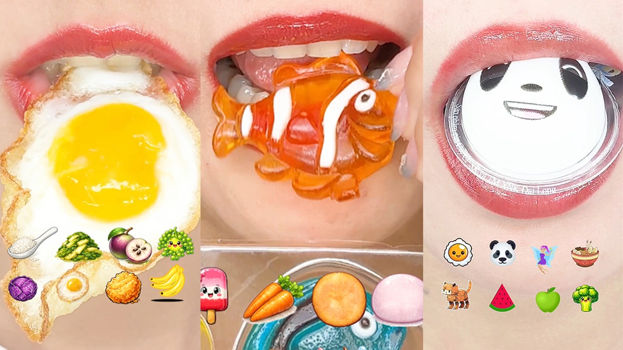 ASMR Glossy Candy Mukbang | No Talking Eating Sounds - YouTube