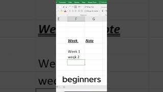 Stop Wasting Time! 🤯 Auto Generate Week 1,Week 2, Week 3 in Excel | Excel 2016 Trick #computerbsa
