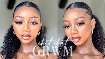 Chit Chat GRWM | MY FLAWLESS EVERYDAY GLAM MAKEUP ROUTINE * ft. affordable drugstore products
