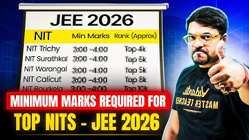 Minimum Marks Required for Top NITs | JEE Mains 2026 | Harsh Sir