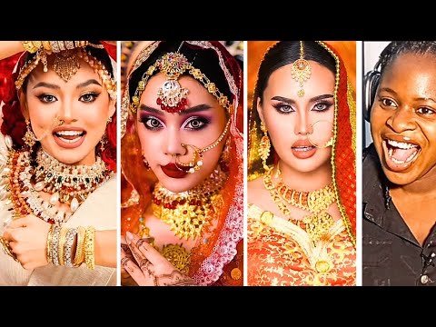 Asoka - India Bridal Makeup - Viral TikTok Transition Challenge Competition🔥Who Won?