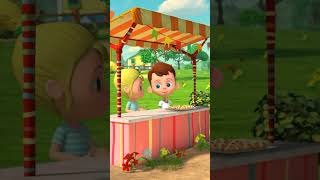 Hot Cross Buns, गर्म पार बन्स, Hindi Cartoon Song #shorts #rhymes #preschool #cartoon #viral