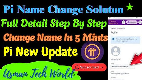 pi kyc tentative approval solution | how to change name in pi Network | pi network new update today