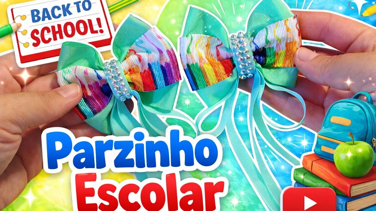 Laço escolar DIY fácil de fazer