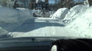 Driving Around Arlington Ma After 4th Snowstorm Of 2015