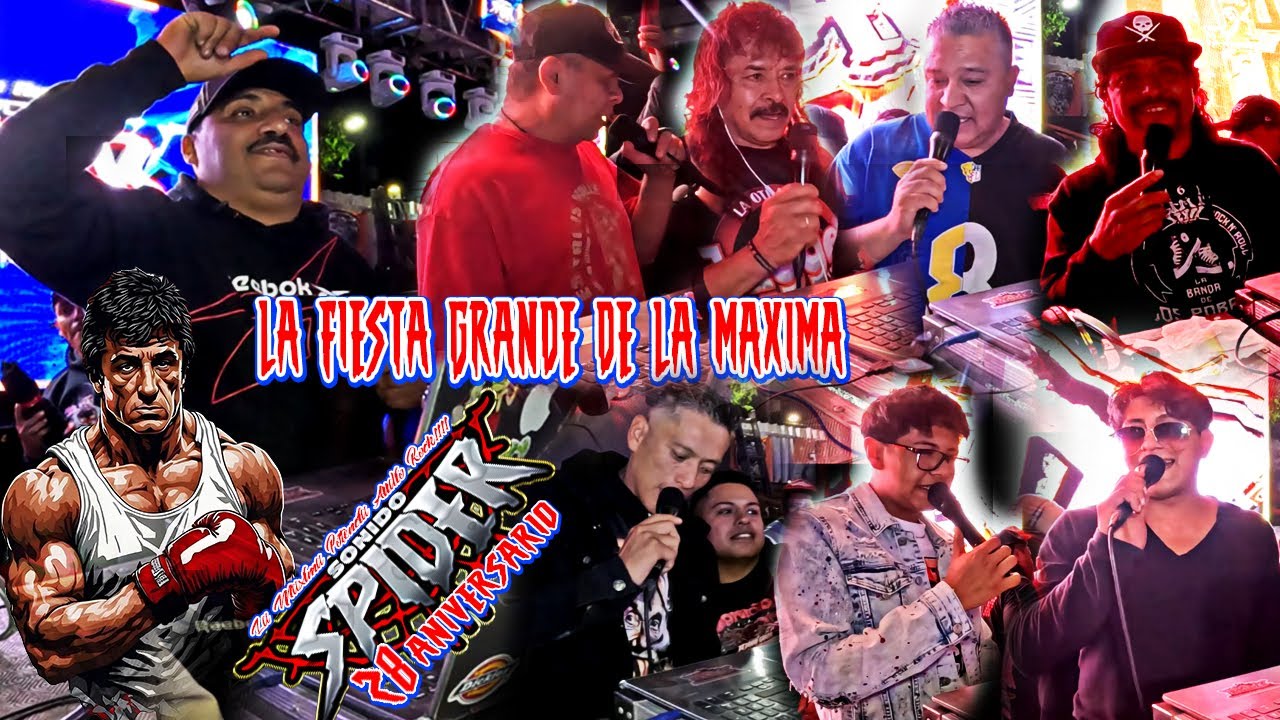 SONIDO SPIDER RNR CON SUS AMIGOS EN LA FIESTA DE LA MAXIMA