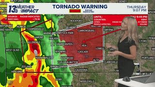 Tornado warning issued for Kent County