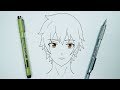 تعلم رسم ولد انمي سهل خطوة بخطوة - تعليم كيفية رسم انمي بطريقة احترافية