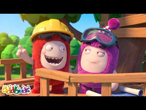 Treehouse Buddies! | Oddbods | Funny Cartoons for Kids | Outdoor Adventure Club
