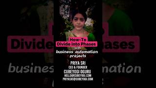 How-To divide into Phases #zoho #cubeyogi #0guru #priyasri #zohocrm #zohopartner