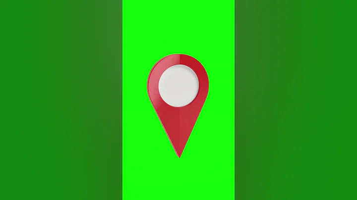 3D Location Icon Green Screen