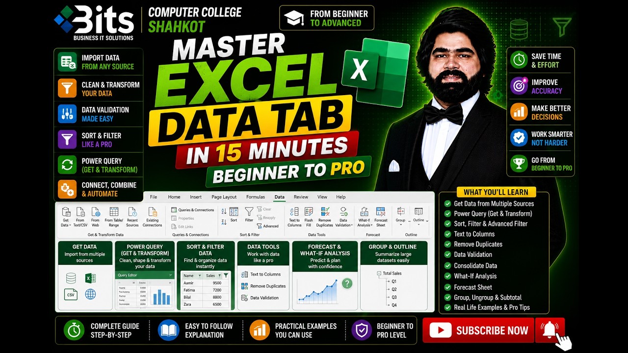 Excel Data Tab | Complete Guide in Hindi | Excel Tutorial for Beginners ...