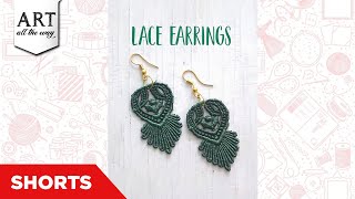 Lace Earrings | Handmade jewelry ideas | DIY Earrings | Lace | Upcycle | Best out of waste | shorts