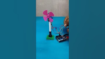 DIY Automatic Fan Rotation using Servo Motor and Arduino #shorts