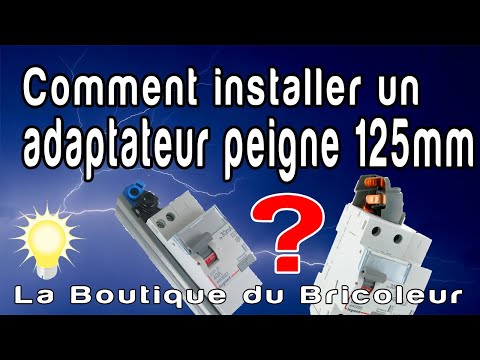 de A a Z : adpateur 405009 pour disjoncteur différentiel de 63Amp et peigne vertical Drivia