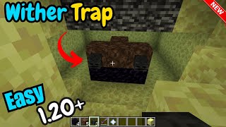 How to trap a wither under bedrock 2024 | kill the wither in Minecraft 1.20+