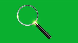 Magnifying Glass Animation Green Screen