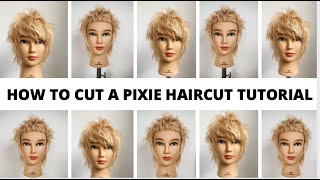 How To Cut A Pixie Haircut Tutorialeverything You Need To Know To Cut A Textured Pixie Haircut