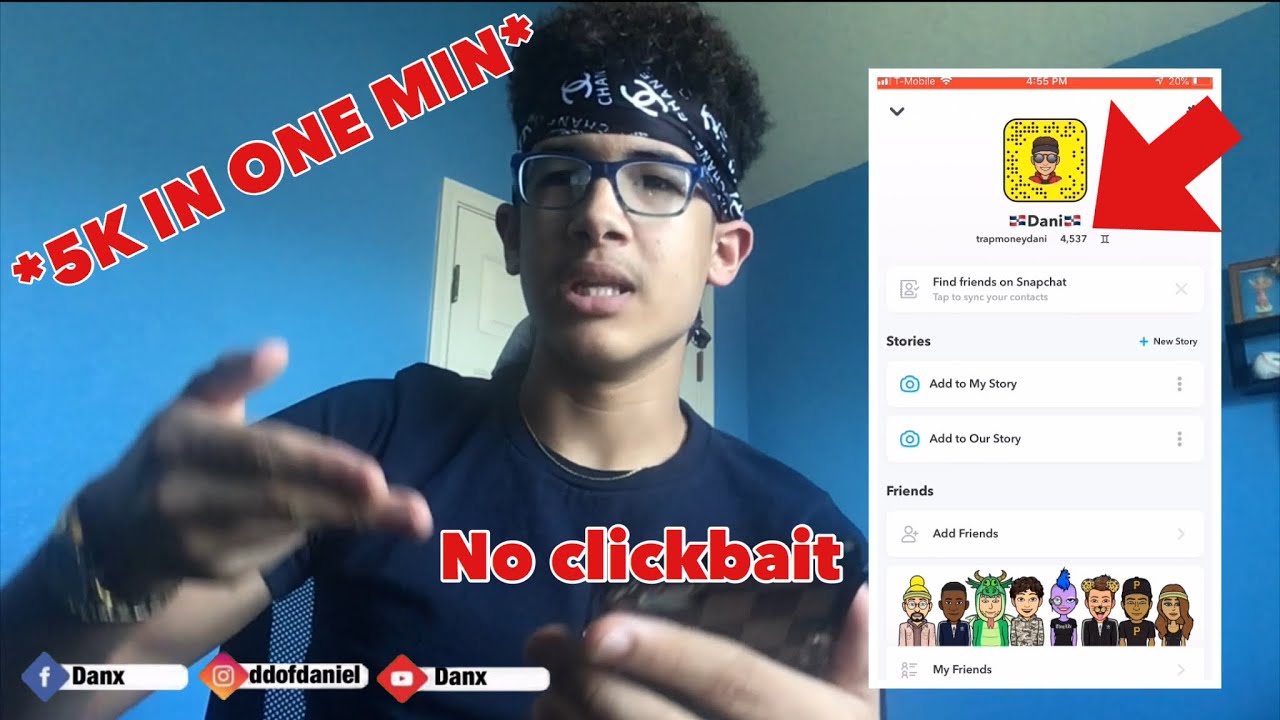 HOW TO INCREASE SNAPCHAT SCORE IN 2020 (5k every min) *WORKING*