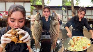 Amazing cooking deep fried fish braised recipe