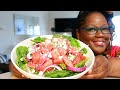 LET'S BE OPEN TO TRY NEW THINGS! WATERMELON SPINACH SALAD with HONEY VINAIGRETTE DRESSING