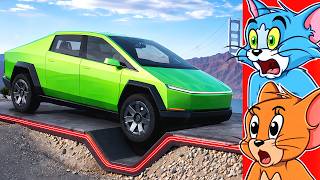 Cars vs Upside Down Speed Bumps in BeamNG Drive!