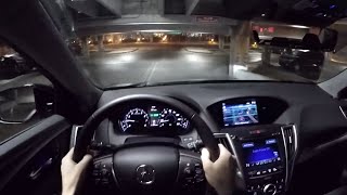 2015 Acura TLX 3.5L SHAWD  WR TV POV Night Drive