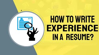 How To Write Experience In A Resume? | Soft Skills Training screenshot 2