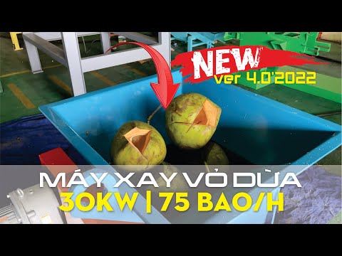 Video Máy nghiền vỏ dừa MKS30VD | Xay vỏ dừa thành mụn xơ... - youtube