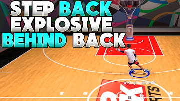 NBA 2K21 STEP BACK EXPLOSIVE BEHIND THE BACK DRIBBLE TUTORIAL STAND STILL AND STEP BACK TUTORIAL