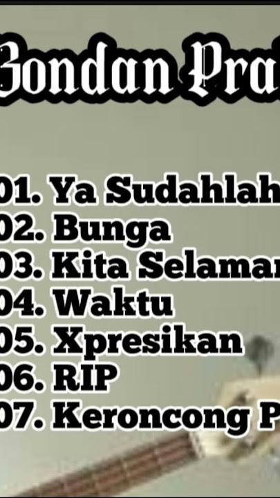 Lagu Bondan Prakoso full album @MusicOnStudioID
