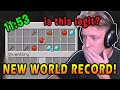 Tfue reacts to NEW Minecraft WORLD RECORD-11:53! Is this run legit?