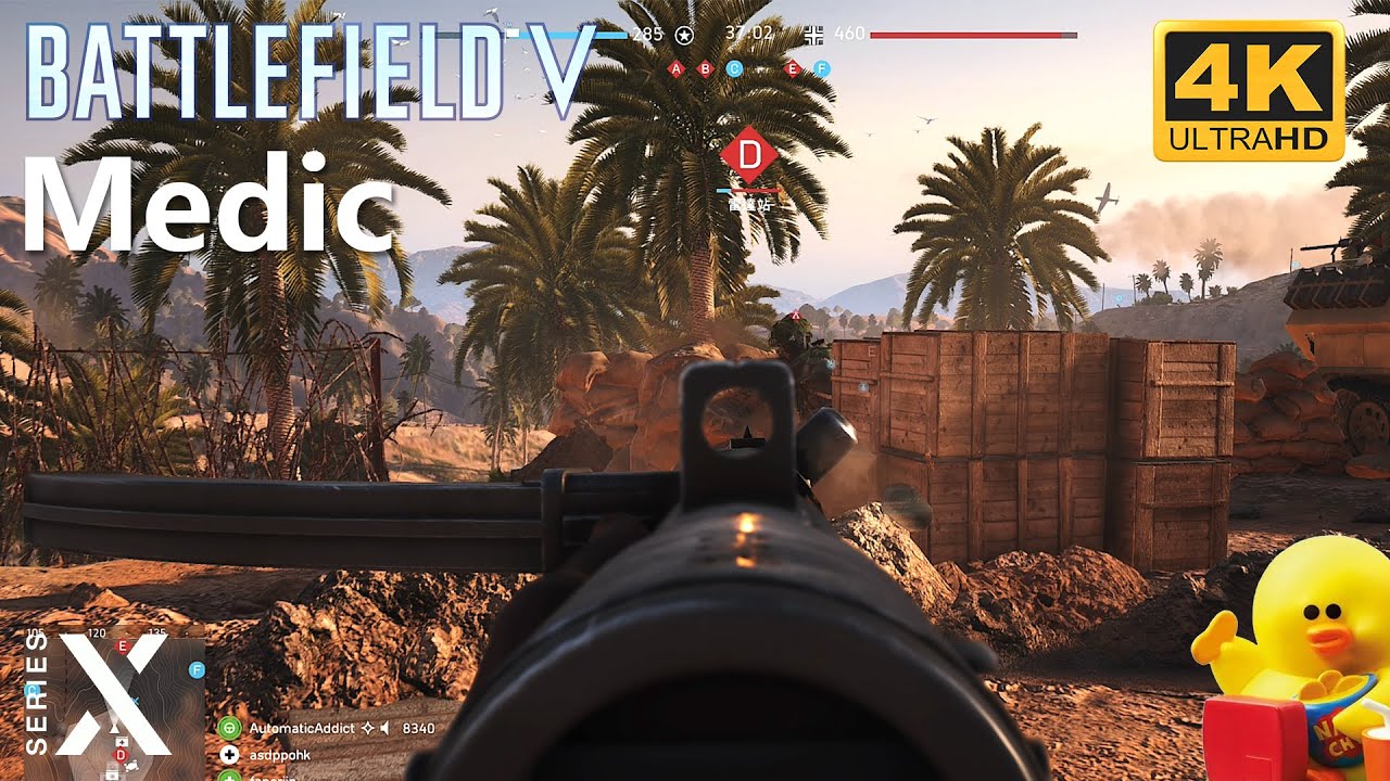 【4K】battlefield v medic game play | Xbox Series X | gamechips