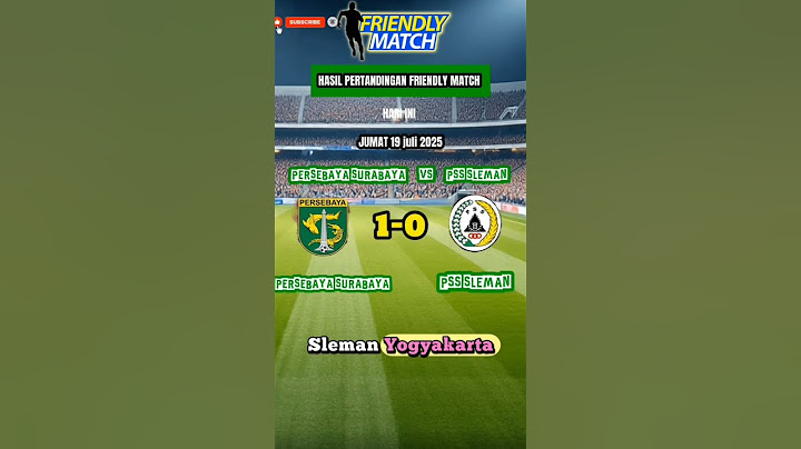 hasil pertandingan friendly match Persebaya Surabaya vs PSS Sleman (1-0) #football #beritabola