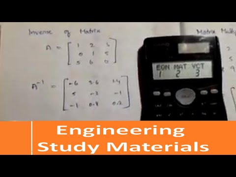 How to solve Matrices Addition,Subtraction,Multiplication,Inverse in Calculator FX-991 MS