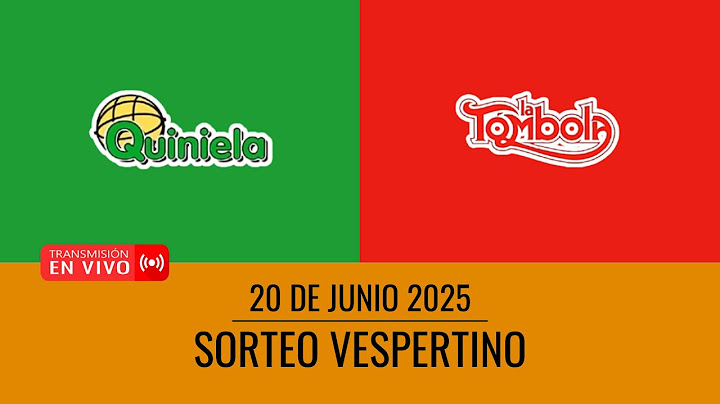 Sorteo Vespertino de Quiniela y Tómbola - 20/06/2025 / Emisión en directo de Loteria Uruguaya