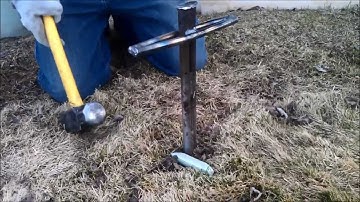 Tree spikes (fertilizer) -- My method of embedding them in the ground