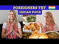 Foreigners try indian food l foreigners try chole bhature panipuri  indian food reaction finland