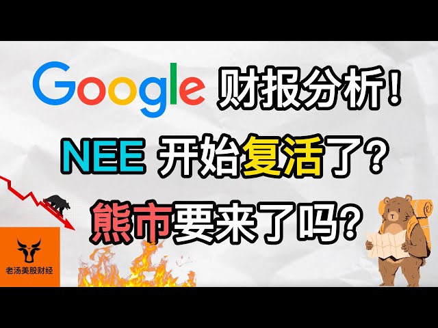 Google 财报分析! NEE开始复活了吗? 熊市要来了吗? 支撑位更新!【美股分析】