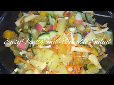 वीडियो: कैसे एक फल और सब्जी सलाद बनाने के लिए