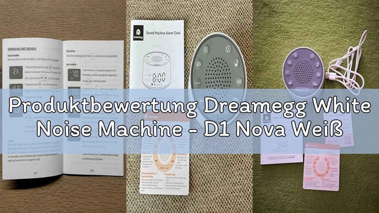 Produktbewertung Dreamegg White Noise Machine - D1 Nova Weißes Rauschen für Babys & Erwachsene, 25 B