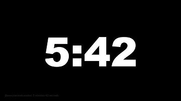 5 minutes 42 seconds [342 secs] clock timer countdown || Alarm Focus