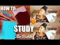 How I started studying the bible (realistically) + bible journaling!